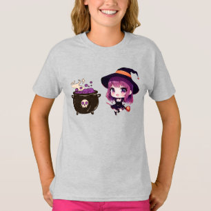 T-shirt Halloween/sorcière/automne/octobre