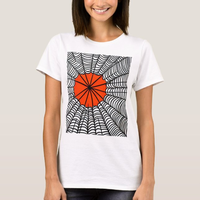 T-shirt Halloween Spider Web (Devant)