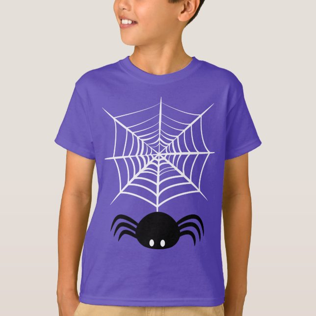 T-shirt Halloween Spider Web (Devant)
