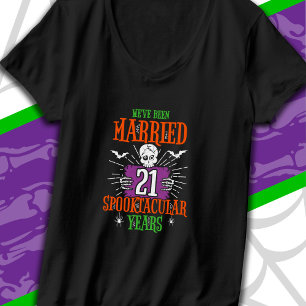 T-shirt Halloween Spooktacular 21e anniversaire de mariage