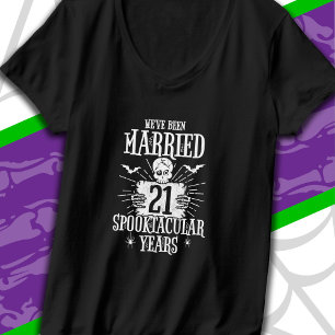 T-shirt Halloween Spooktacular 21e anniversaire de mariage