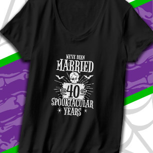 T-shirt Halloween Spooktacular 40e anniversaire de mariage