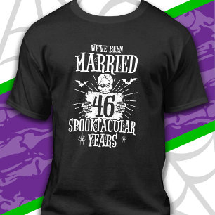 T-shirt Halloween Spooktacular 46e anniversaire de mariage