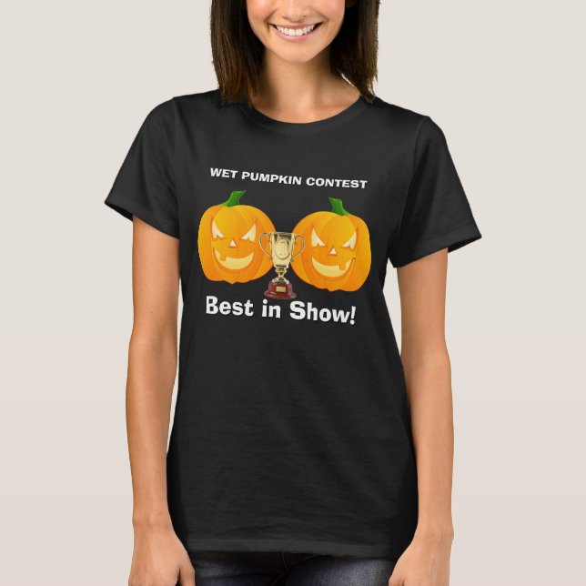 T-shirt HALLOWEEN sport de nouveauté WET CITROUILLE CONTES (Devant)