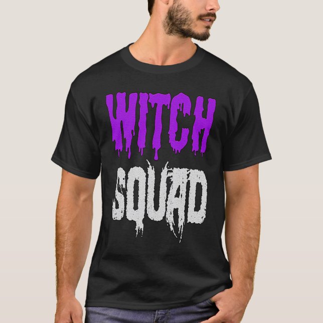 T-shirt Halloween Squad Witch (Devant)