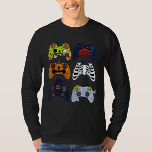 T-shirt Halloween Squelette Contrôleurs de jeu Zombie mama