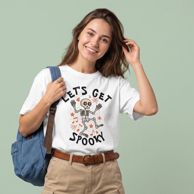 T-shirt Halloween : Squelette Dansant Let's Get Spooky (Créateur téléchargé)