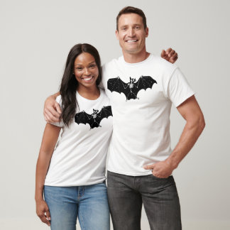T-shirt Halloween squelette de chauve-souris