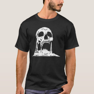 T-shirt Halloween squelette Éffrayant squelette os Goth