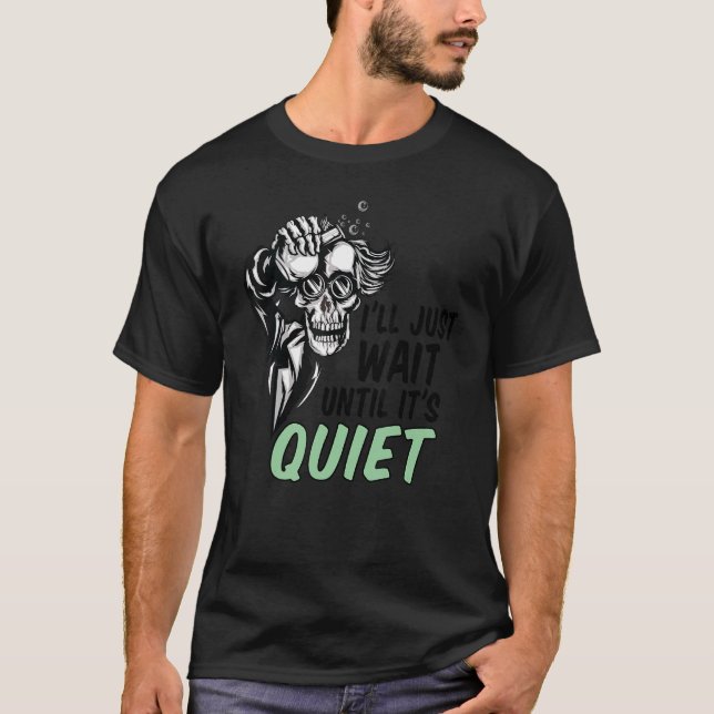 T-shirt Halloween Squelette Enseignant Je vais juste atten (Devant)