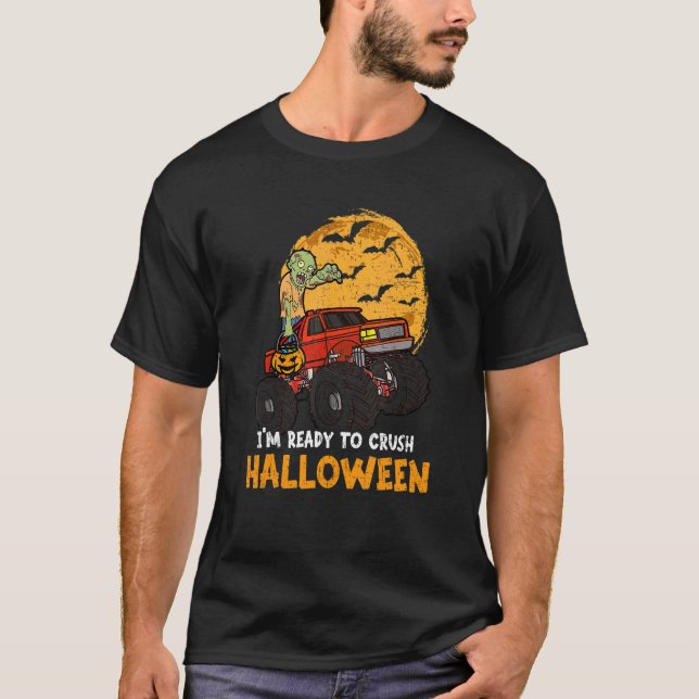 T-shirt Halloween Squelette Zombie équitation Monster Cami (Devant)
