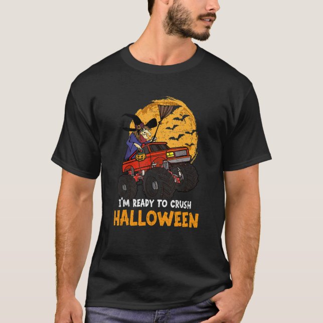 T-shirt Halloween Squelette Zombie équitation Monster Cami (Devant)