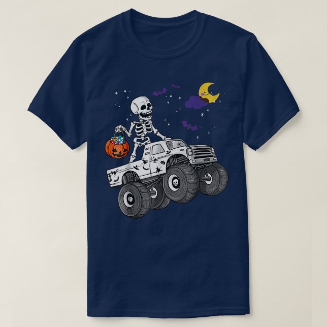 T-shirt Halloween Squelette Zombie équitation Monster Cami (Design devant)