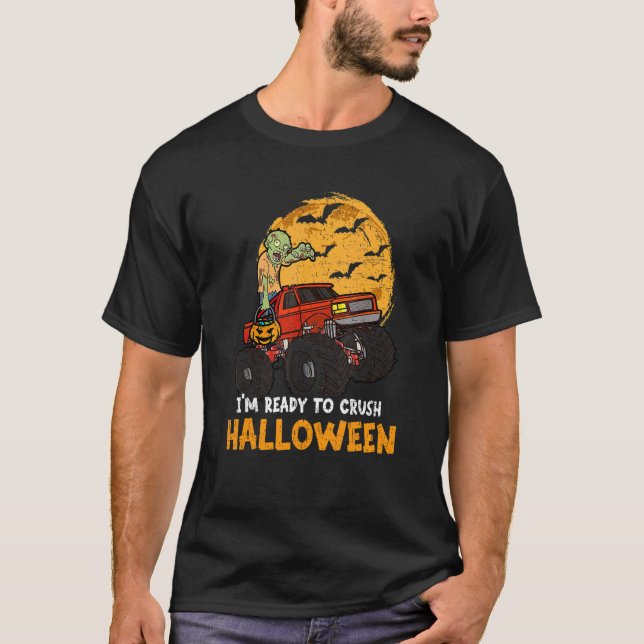 T-shirt Halloween Squelette Zombie équitation Monster Cami (Devant)