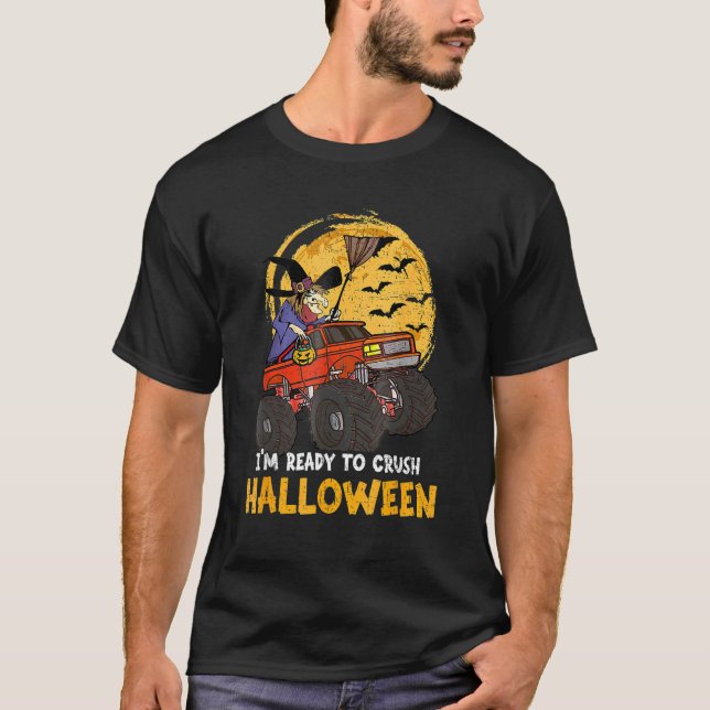 T-shirt Halloween Squelette Zombie équitation Monster Cami (Devant)