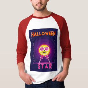 T-shirt Halloween Star Goggles 31 UK Mic Octobre Citrouill