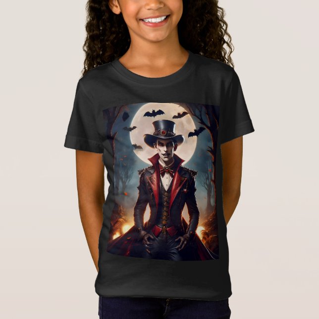T-Shirt Halloween Steampunk Gothique Zombie Vampire (Devant)