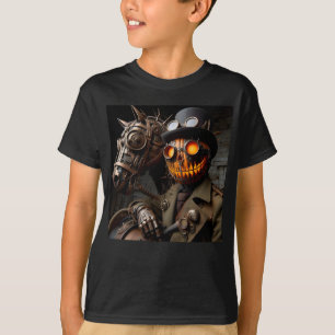 T-shirt Halloween Steampunk Jack-O-Lantern Horseman