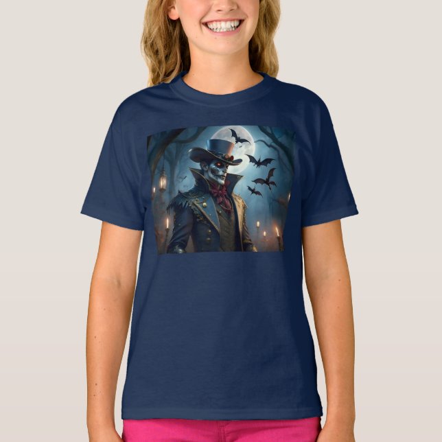 T-shirt Halloween Steampunk Southern Gentleman Zombie (Devant)