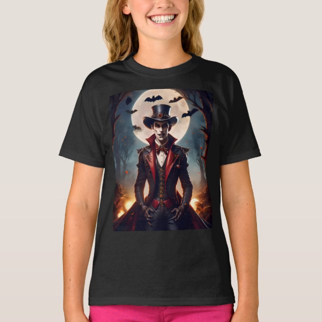 T-shirt Halloween Steampunk Vampire Zombie (Devant)