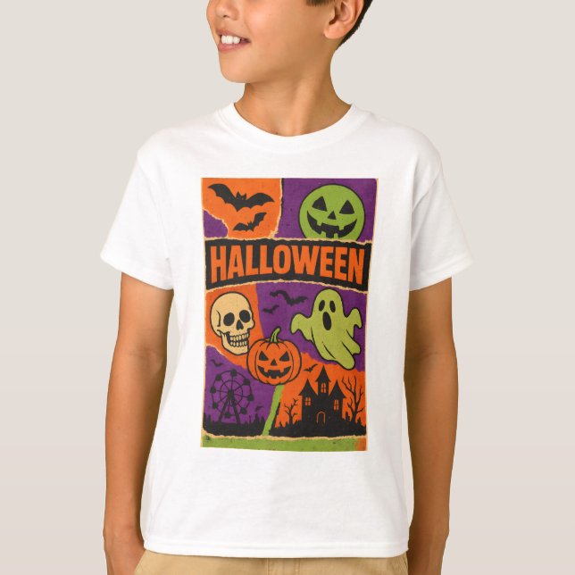 T-shirt Halloween style affiche Vêtements malaise vintage (Devant)