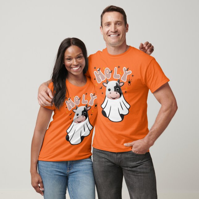 T-shirt Halloween super rétro "Vache Sainte" (Unisexe)