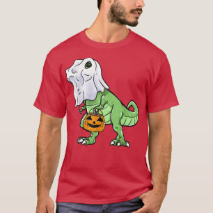 T-shirt Halloween T Rex Dinosaur Ghost Trick ou Treat for 