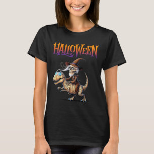 T-shirt Halloween T-rex Skeleton Ride