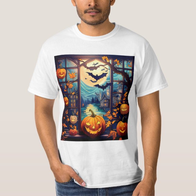 T-shirt Halloween tactile (Devant)