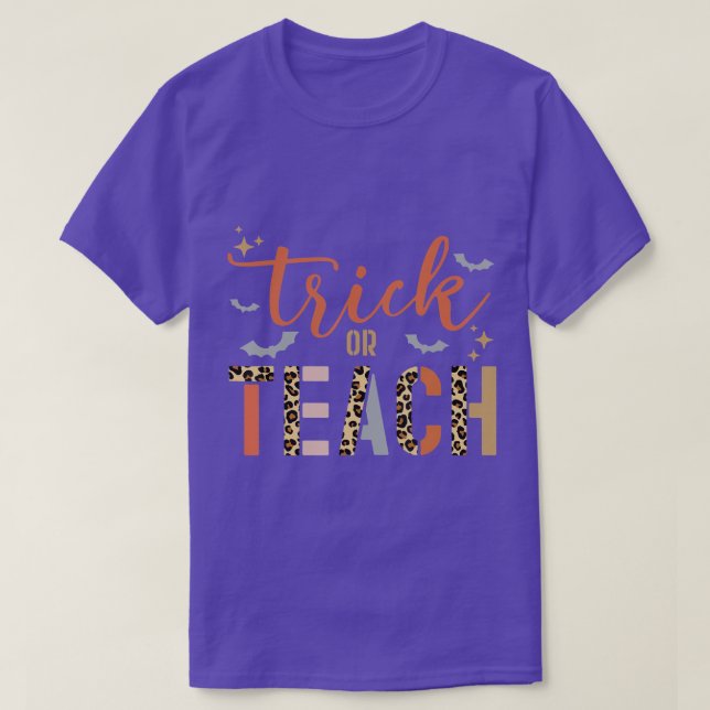 T-shirt Halloween Teacher Trick Ou Enseigner Le Costume Le (Design devant)