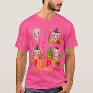 T-shirt Halloween Thanksgiving Christmas Aolotl Hallomerci