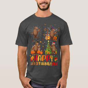 T-shirt Halloween Thanksgiving Christmas Sea Lion Hallotha