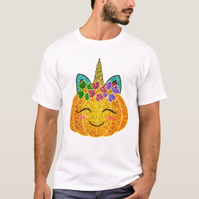 T-shirt Halloween Thanksgiving Citrouille (Devant)