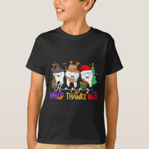 T-shirt Halloween Thanksgiving Noël Enfants Hommes De