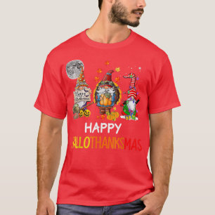 T-shirt halloween thanksgiving noël heureux hallomerci
