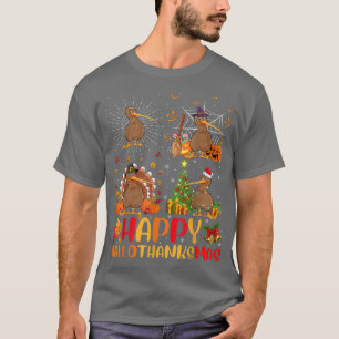 T-shirt Halloween Thanksgiving Noël Kiwi Bird Halloween
