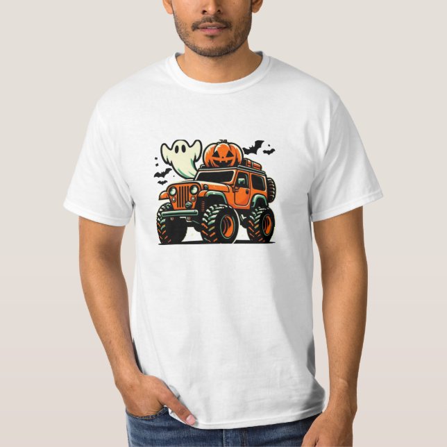 T-shirt Halloween-Themed Off-Road Vehicle (Devant)