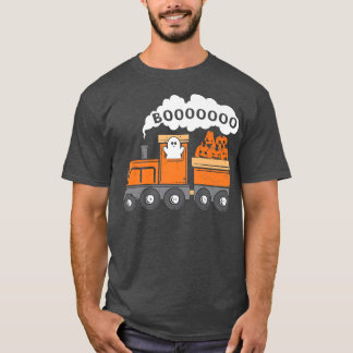 T-shirt Halloween Train Boo Funny Ghost Pumkin Ki