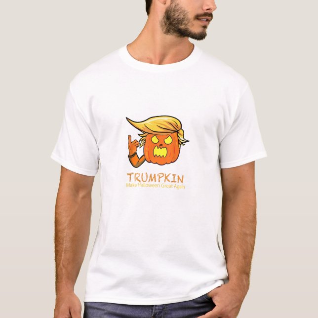 T-shirt Halloween Trumpkin drôle - Design de costume class (Devant)