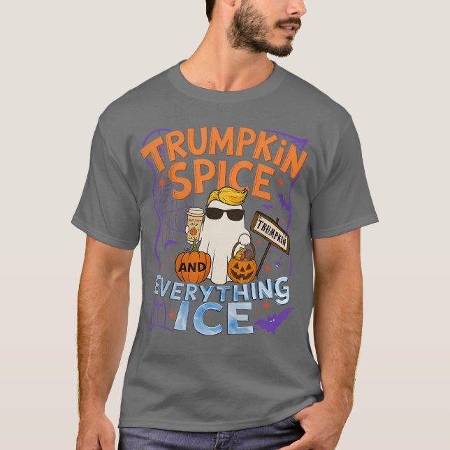 T-shirt Halloween Trumpkin Spice and Everything Ice Pumpki (Devant)