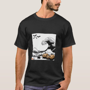 T-shirt Halloween Twist dans Hokusai la grande vague T-shi