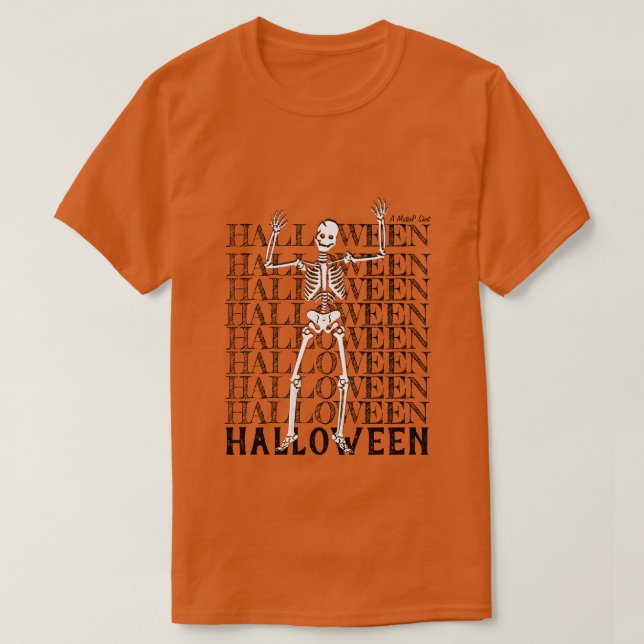 T-shirt Halloween - Une chemise MisterP (Design devant)
