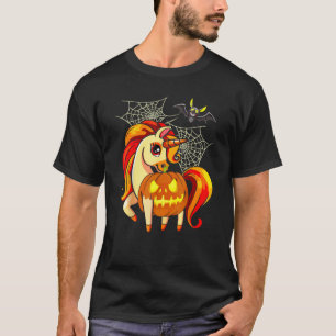 T-shirt Halloween Unicorn Citrouilles effrayants jumelage 