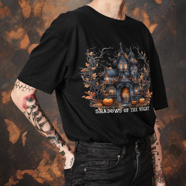 T-shirt Halloween Unisex "Ombres de la nuit" Gothique (Créateur téléchargé)