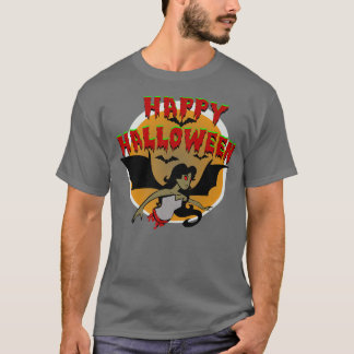T-shirt Halloween Vampire chauves fille femme rouge yeux s