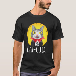 T-shirt Halloween Vampurr Chat Éffrayant Vampire Chat Cula