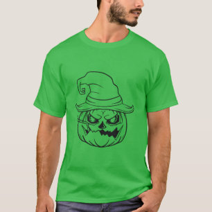 T-shirt Halloween vert pour hommes