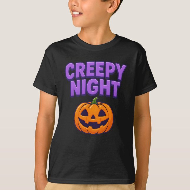 T-shirt Halloween Vêtements de nuit Déplaisants Cute Unise (Devant)