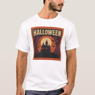 T-shirt Halloween Vêtements minimaliste Rétro Vintage Unis