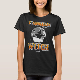 T-shirt Halloween Vétérinaire Sorcière, Drôle animal migno